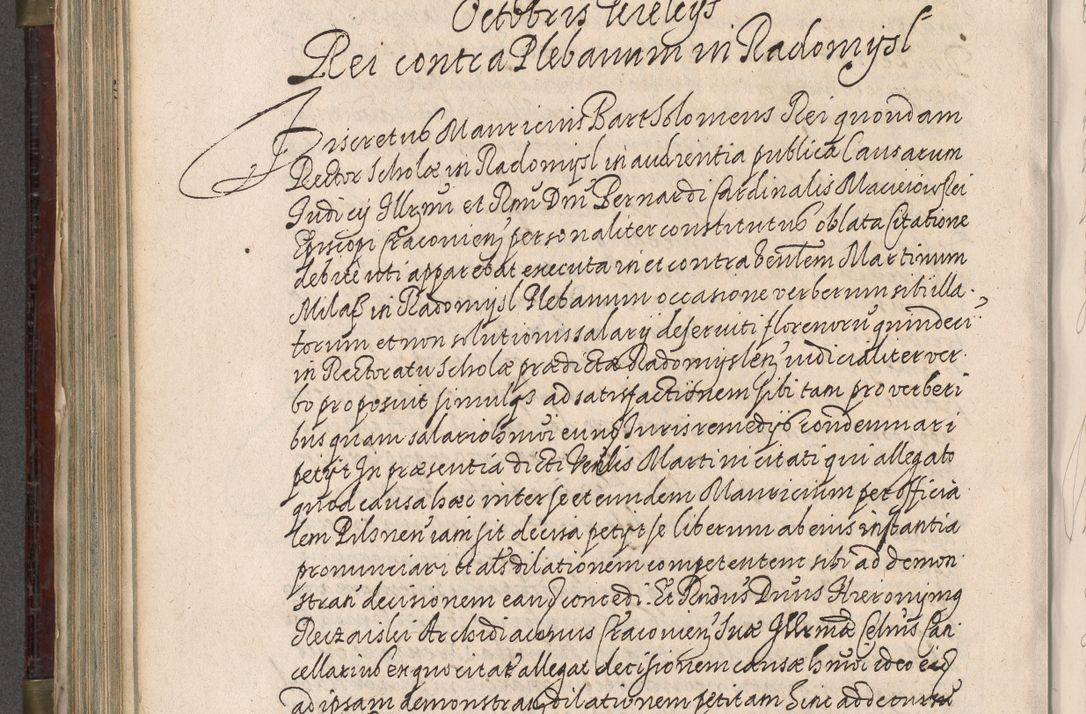 Zdjęcie nr 585 dla obiektu archiwalnego: Acta actorum, obligationum, inscriptionum, institutionum, erectionum, decretorum et generis eiusdem aliorum factorum et gestorum coram R. D. Bernardo Maciejowski, episcopo Cracoviensi per annnos 1603 - 1606 mensem Septembrem inclusive acticatorum.