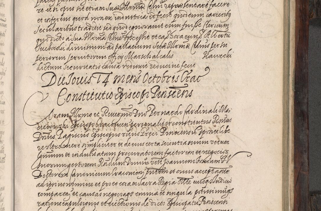 Zdjęcie nr 580 dla obiektu archiwalnego: Acta actorum, obligationum, inscriptionum, institutionum, erectionum, decretorum et generis eiusdem aliorum factorum et gestorum coram R. D. Bernardo Maciejowski, episcopo Cracoviensi per annnos 1603 - 1606 mensem Septembrem inclusive acticatorum.