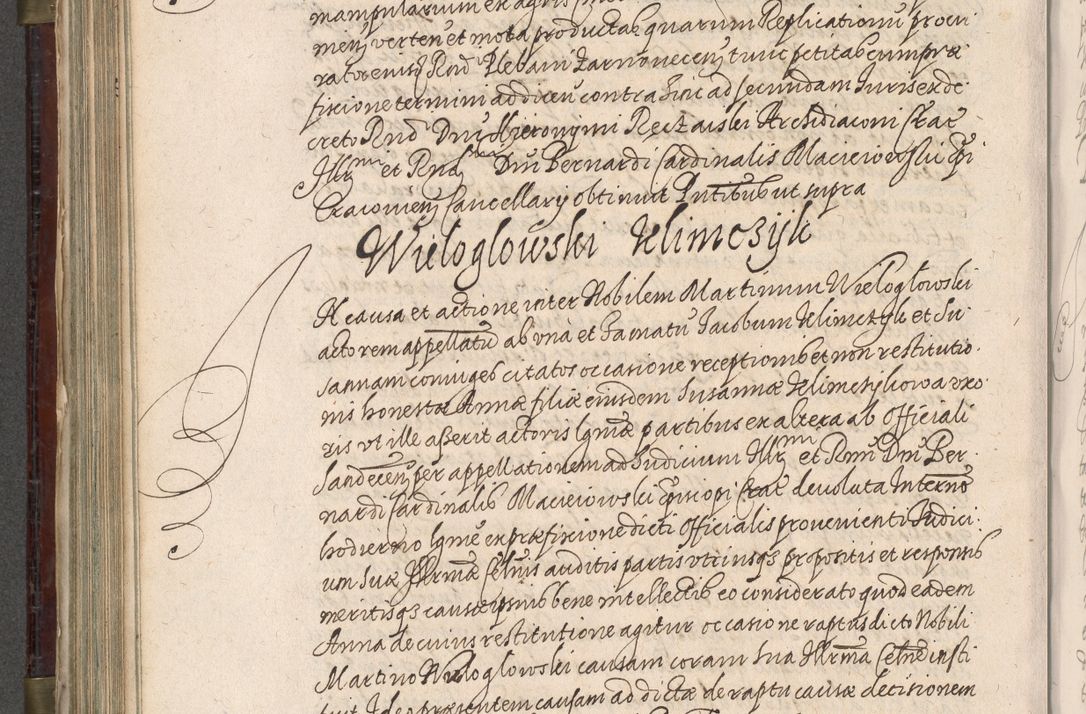 Zdjęcie nr 577 dla obiektu archiwalnego: Acta actorum, obligationum, inscriptionum, institutionum, erectionum, decretorum et generis eiusdem aliorum factorum et gestorum coram R. D. Bernardo Maciejowski, episcopo Cracoviensi per annnos 1603 - 1606 mensem Septembrem inclusive acticatorum.
