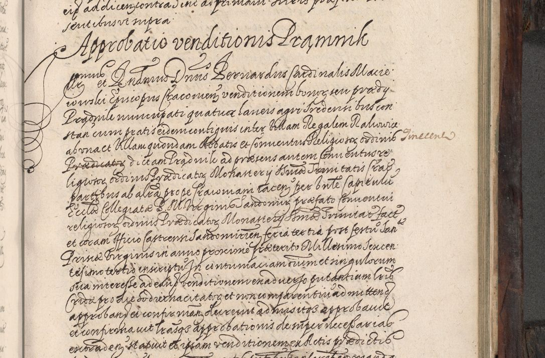 Zdjęcie nr 562 dla obiektu archiwalnego: Acta actorum, obligationum, inscriptionum, institutionum, erectionum, decretorum et generis eiusdem aliorum factorum et gestorum coram R. D. Bernardo Maciejowski, episcopo Cracoviensi per annnos 1603 - 1606 mensem Septembrem inclusive acticatorum.
