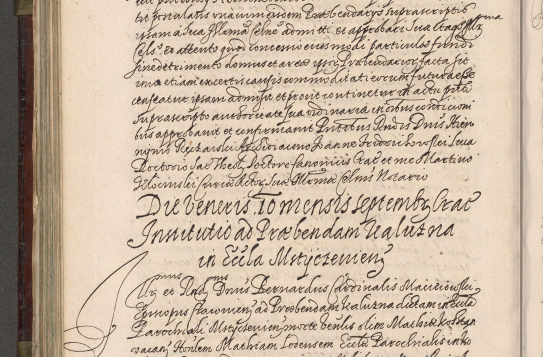 Zdjęcie nr 539 dla obiektu archiwalnego: Acta actorum, obligationum, inscriptionum, institutionum, erectionum, decretorum et generis eiusdem aliorum factorum et gestorum coram R. D. Bernardo Maciejowski, episcopo Cracoviensi per annnos 1603 - 1606 mensem Septembrem inclusive acticatorum.