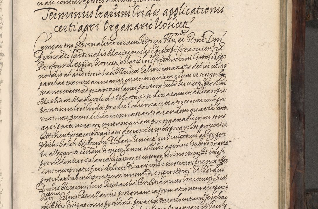Zdjęcie nr 514 dla obiektu archiwalnego: Acta actorum, obligationum, inscriptionum, institutionum, erectionum, decretorum et generis eiusdem aliorum factorum et gestorum coram R. D. Bernardo Maciejowski, episcopo Cracoviensi per annnos 1603 - 1606 mensem Septembrem inclusive acticatorum.