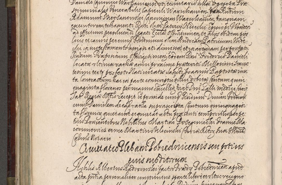 Zdjęcie nr 511 dla obiektu archiwalnego: Acta actorum, obligationum, inscriptionum, institutionum, erectionum, decretorum et generis eiusdem aliorum factorum et gestorum coram R. D. Bernardo Maciejowski, episcopo Cracoviensi per annnos 1603 - 1606 mensem Septembrem inclusive acticatorum.