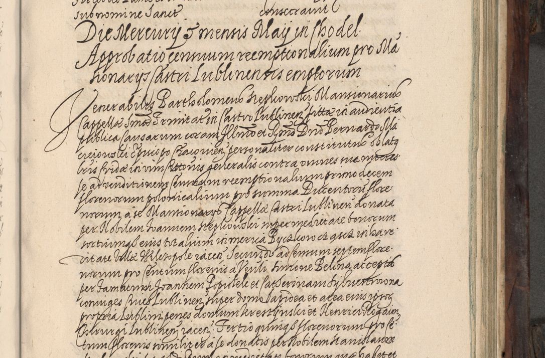 Zdjęcie nr 450 dla obiektu archiwalnego: Acta actorum, obligationum, inscriptionum, institutionum, erectionum, decretorum et generis eiusdem aliorum factorum et gestorum coram R. D. Bernardo Maciejowski, episcopo Cracoviensi per annnos 1603 - 1606 mensem Septembrem inclusive acticatorum.