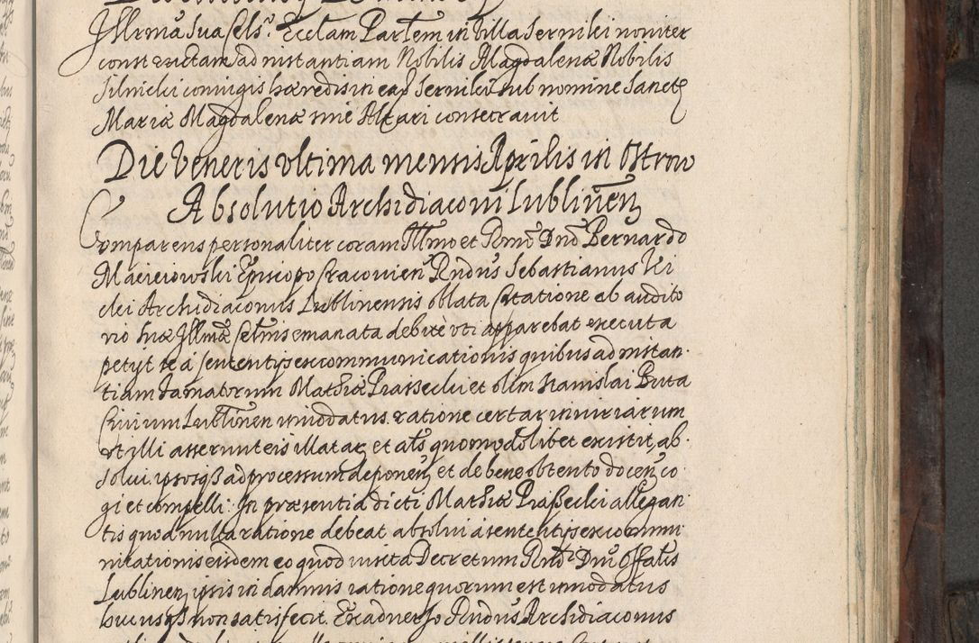 Zdjęcie nr 444 dla obiektu archiwalnego: Acta actorum, obligationum, inscriptionum, institutionum, erectionum, decretorum et generis eiusdem aliorum factorum et gestorum coram R. D. Bernardo Maciejowski, episcopo Cracoviensi per annnos 1603 - 1606 mensem Septembrem inclusive acticatorum.