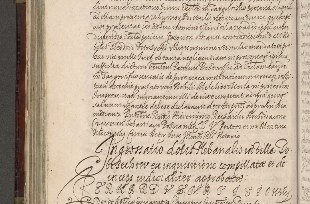 Zdjęcie nr 423 dla obiektu archiwalnego: Acta actorum, obligationum, inscriptionum, institutionum, erectionum, decretorum et generis eiusdem aliorum factorum et gestorum coram R. D. Bernardo Maciejowski, episcopo Cracoviensi per annnos 1603 - 1606 mensem Septembrem inclusive acticatorum.