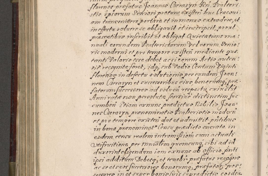 Zdjęcie nr 801 dla obiektu archiwalnego: Acta actorum, obligationum, inscriptionum, institutionum, erectionum, decretorum et generis eiusdem aliorum factorum et gestorum coram R. D. Bernardo Maciejowski, episcopo Cracoviensi per annnos 1603 - 1606 mensem Septembrem inclusive acticatorum.