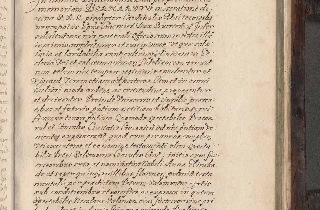 Zdjęcie nr 794 dla obiektu archiwalnego: Acta actorum, obligationum, inscriptionum, institutionum, erectionum, decretorum et generis eiusdem aliorum factorum et gestorum coram R. D. Bernardo Maciejowski, episcopo Cracoviensi per annnos 1603 - 1606 mensem Septembrem inclusive acticatorum.