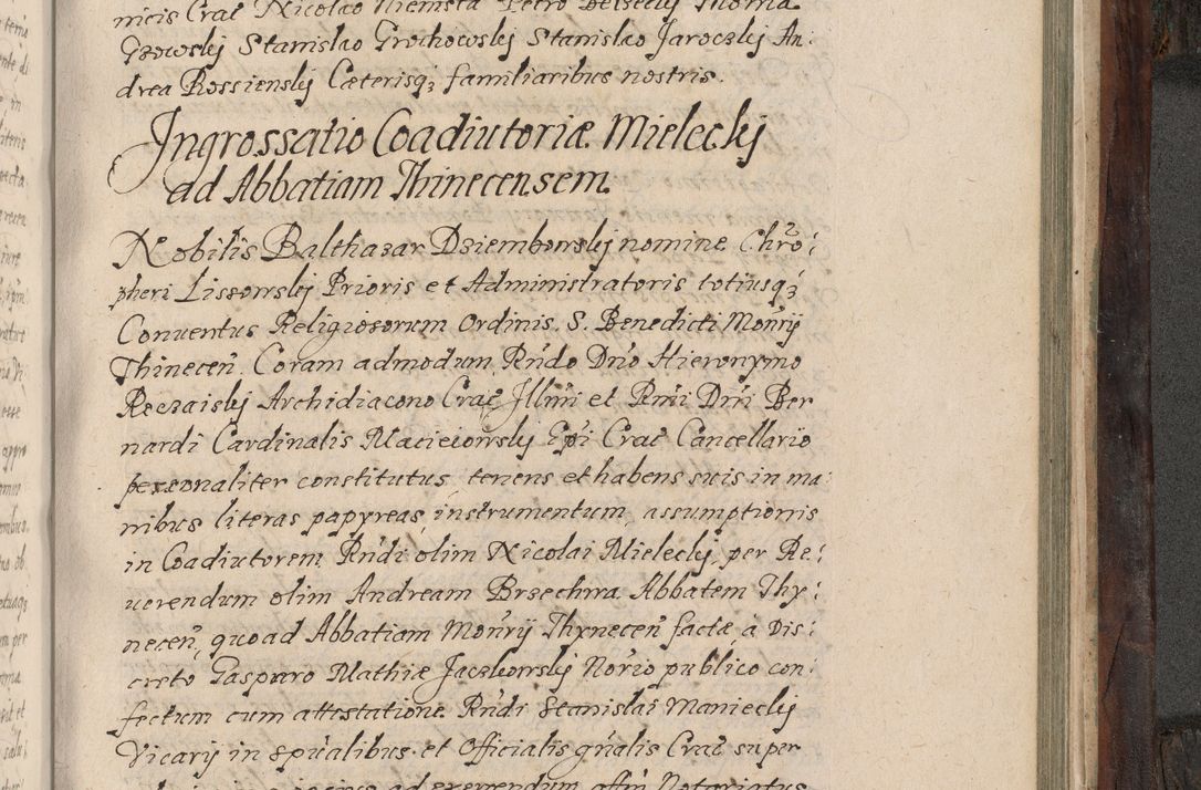Zdjęcie nr 778 dla obiektu archiwalnego: Acta actorum, obligationum, inscriptionum, institutionum, erectionum, decretorum et generis eiusdem aliorum factorum et gestorum coram R. D. Bernardo Maciejowski, episcopo Cracoviensi per annnos 1603 - 1606 mensem Septembrem inclusive acticatorum.