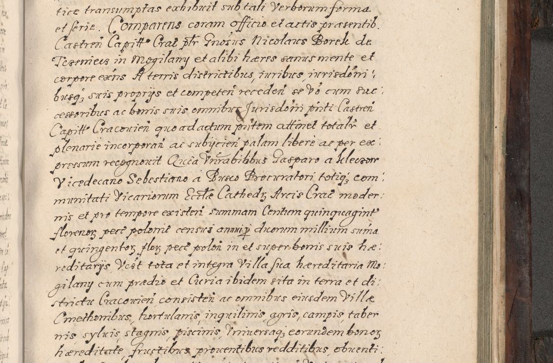 Zdjęcie nr 772 dla obiektu archiwalnego: Acta actorum, obligationum, inscriptionum, institutionum, erectionum, decretorum et generis eiusdem aliorum factorum et gestorum coram R. D. Bernardo Maciejowski, episcopo Cracoviensi per annnos 1603 - 1606 mensem Septembrem inclusive acticatorum.