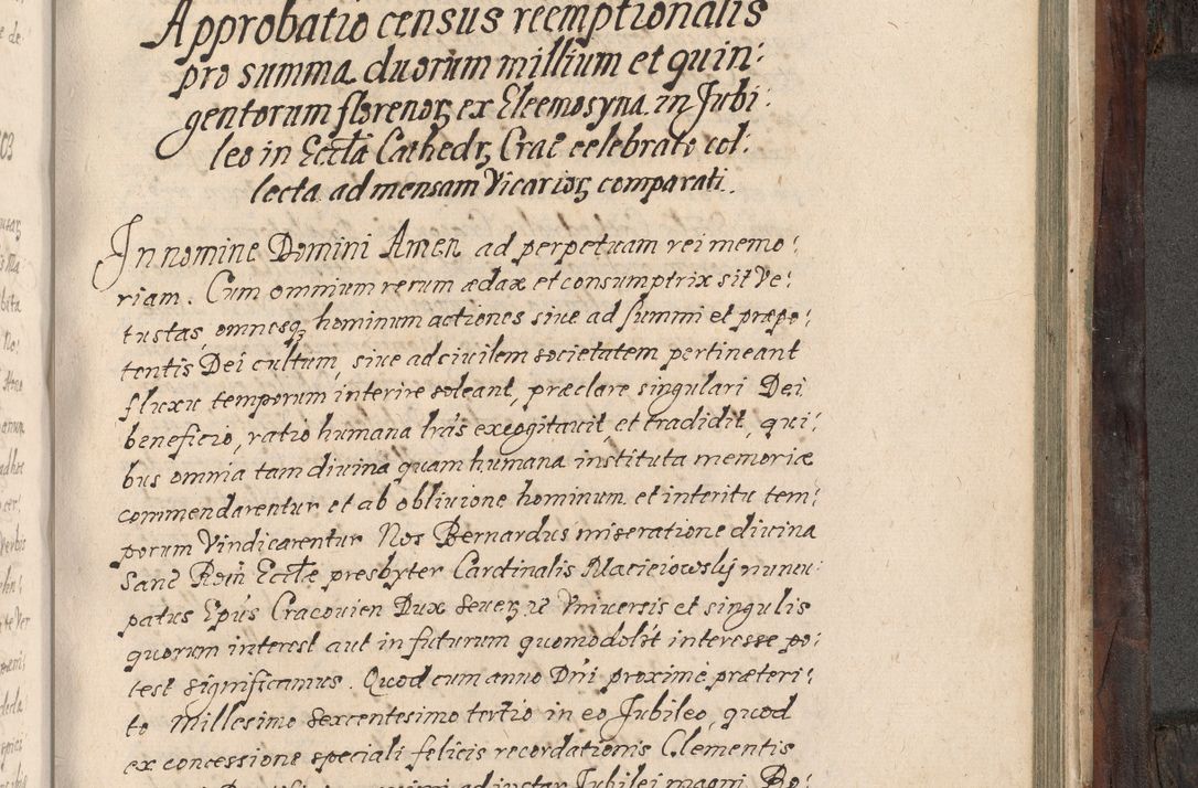Zdjęcie nr 770 dla obiektu archiwalnego: Acta actorum, obligationum, inscriptionum, institutionum, erectionum, decretorum et generis eiusdem aliorum factorum et gestorum coram R. D. Bernardo Maciejowski, episcopo Cracoviensi per annnos 1603 - 1606 mensem Septembrem inclusive acticatorum.