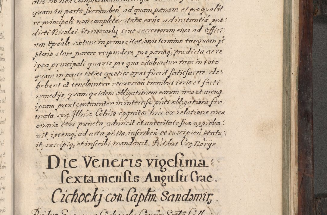 Zdjęcie nr 766 dla obiektu archiwalnego: Acta actorum, obligationum, inscriptionum, institutionum, erectionum, decretorum et generis eiusdem aliorum factorum et gestorum coram R. D. Bernardo Maciejowski, episcopo Cracoviensi per annnos 1603 - 1606 mensem Septembrem inclusive acticatorum.