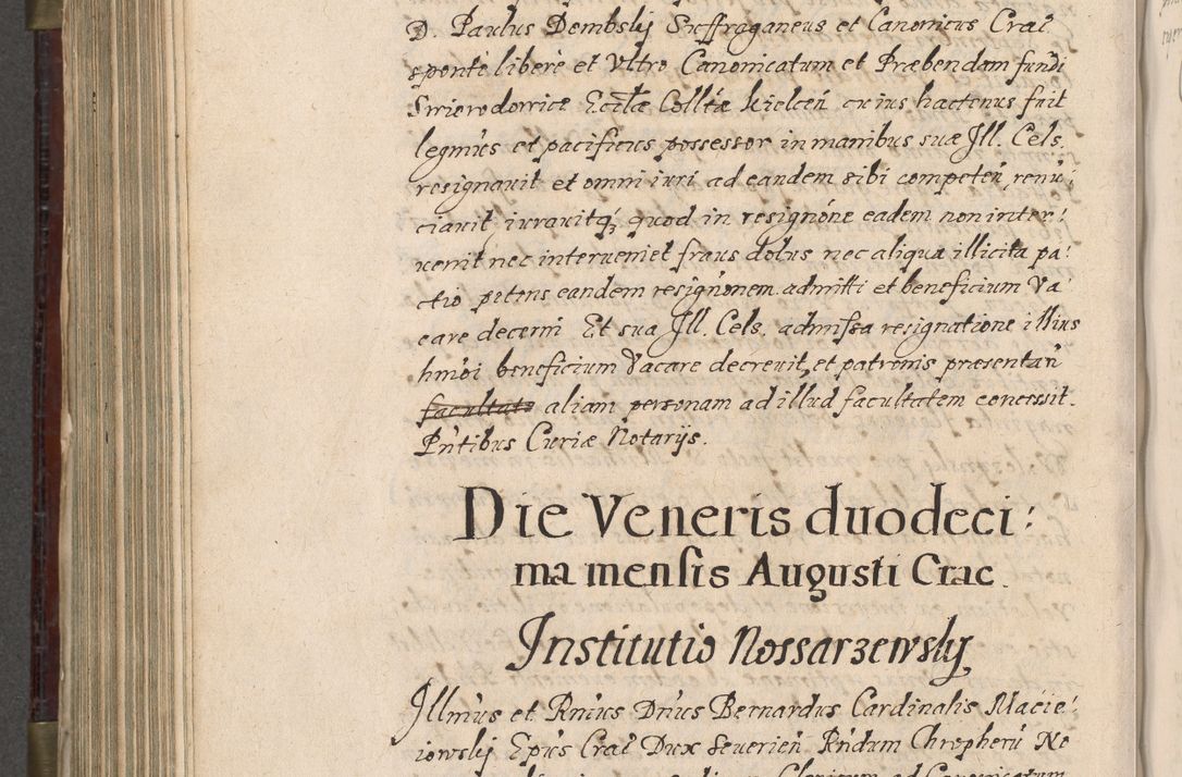 Zdjęcie nr 763 dla obiektu archiwalnego: Acta actorum, obligationum, inscriptionum, institutionum, erectionum, decretorum et generis eiusdem aliorum factorum et gestorum coram R. D. Bernardo Maciejowski, episcopo Cracoviensi per annnos 1603 - 1606 mensem Septembrem inclusive acticatorum.