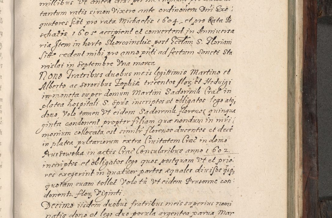 Zdjęcie nr 754 dla obiektu archiwalnego: Acta actorum, obligationum, inscriptionum, institutionum, erectionum, decretorum et generis eiusdem aliorum factorum et gestorum coram R. D. Bernardo Maciejowski, episcopo Cracoviensi per annnos 1603 - 1606 mensem Septembrem inclusive acticatorum.
