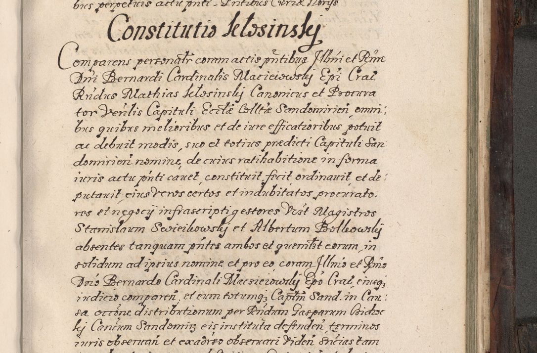 Zdjęcie nr 746 dla obiektu archiwalnego: Acta actorum, obligationum, inscriptionum, institutionum, erectionum, decretorum et generis eiusdem aliorum factorum et gestorum coram R. D. Bernardo Maciejowski, episcopo Cracoviensi per annnos 1603 - 1606 mensem Septembrem inclusive acticatorum.