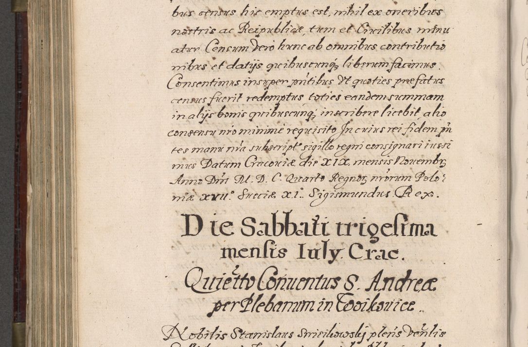 Zdjęcie nr 745 dla obiektu archiwalnego: Acta actorum, obligationum, inscriptionum, institutionum, erectionum, decretorum et generis eiusdem aliorum factorum et gestorum coram R. D. Bernardo Maciejowski, episcopo Cracoviensi per annnos 1603 - 1606 mensem Septembrem inclusive acticatorum.