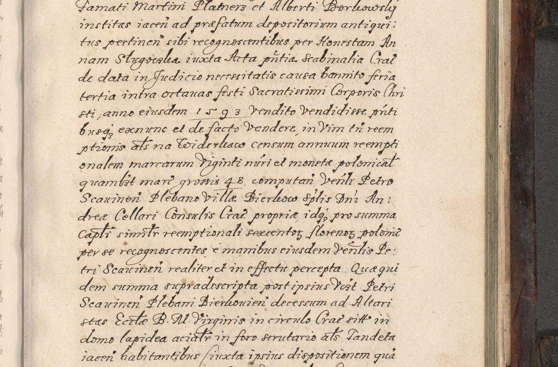 Zdjęcie nr 740 dla obiektu archiwalnego: Acta actorum, obligationum, inscriptionum, institutionum, erectionum, decretorum et generis eiusdem aliorum factorum et gestorum coram R. D. Bernardo Maciejowski, episcopo Cracoviensi per annnos 1603 - 1606 mensem Septembrem inclusive acticatorum.