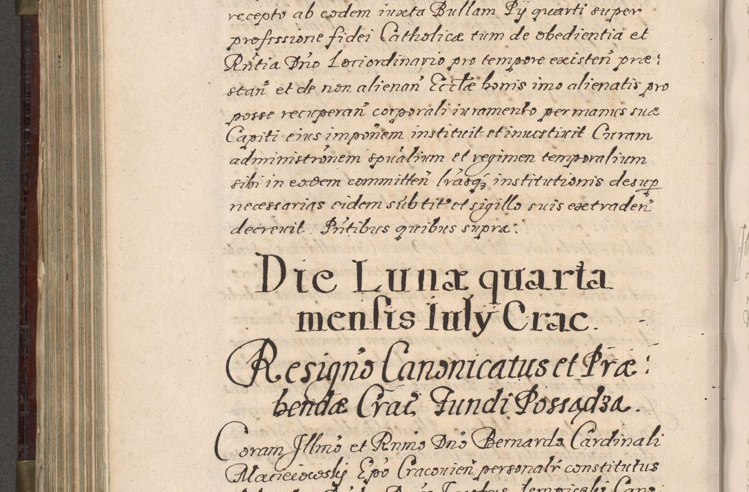 Zdjęcie nr 721 dla obiektu archiwalnego: Acta actorum, obligationum, inscriptionum, institutionum, erectionum, decretorum et generis eiusdem aliorum factorum et gestorum coram R. D. Bernardo Maciejowski, episcopo Cracoviensi per annnos 1603 - 1606 mensem Septembrem inclusive acticatorum.