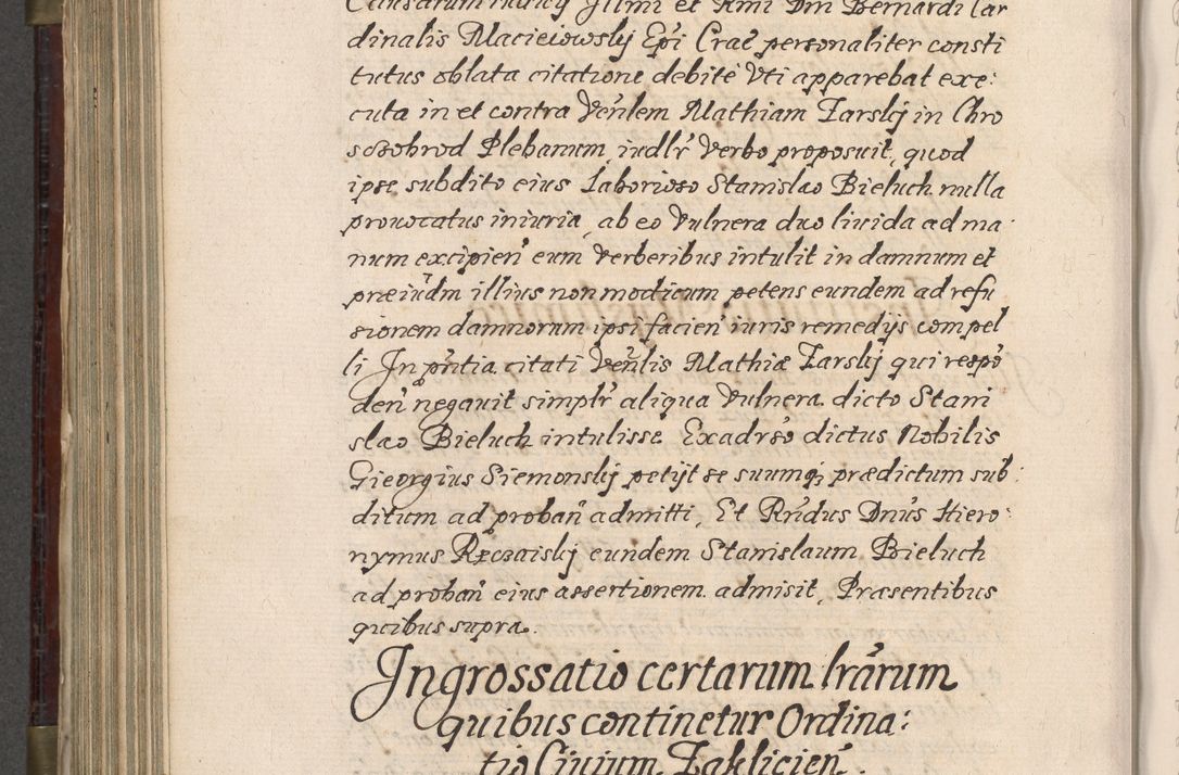 Zdjęcie nr 715 dla obiektu archiwalnego: Acta actorum, obligationum, inscriptionum, institutionum, erectionum, decretorum et generis eiusdem aliorum factorum et gestorum coram R. D. Bernardo Maciejowski, episcopo Cracoviensi per annnos 1603 - 1606 mensem Septembrem inclusive acticatorum.