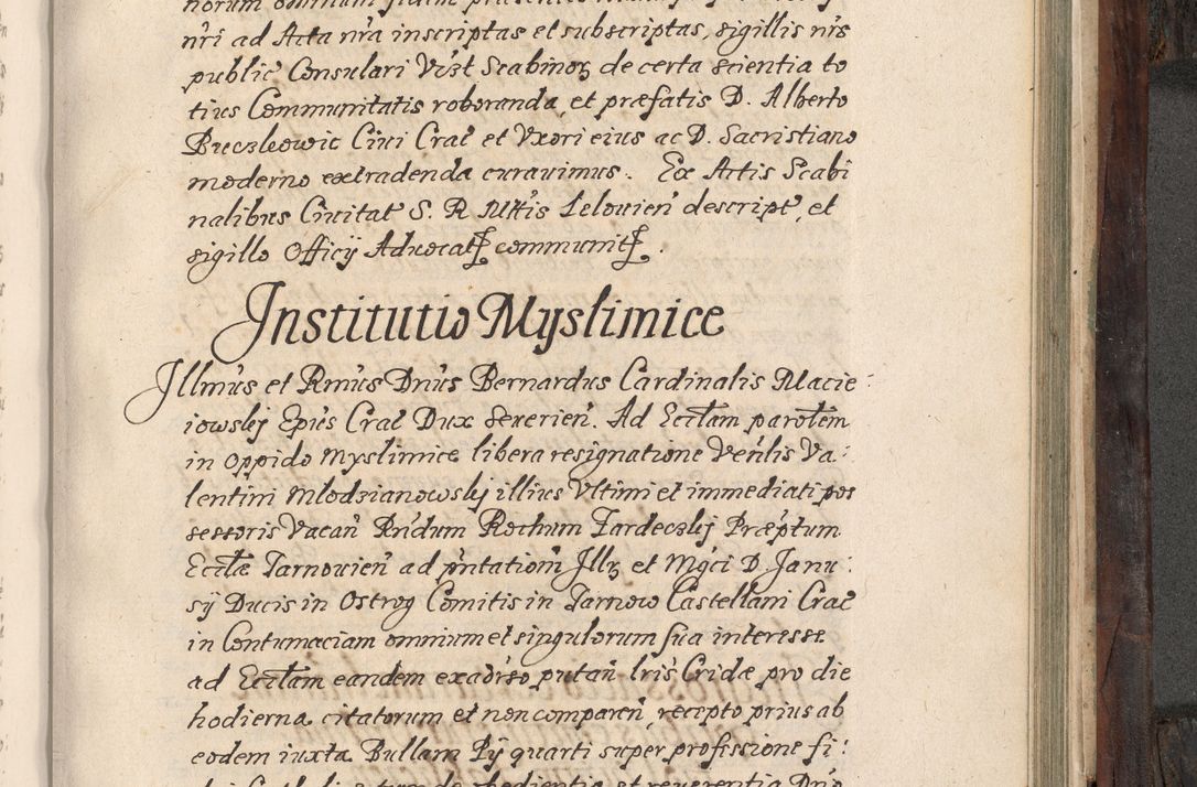 Zdjęcie nr 714 dla obiektu archiwalnego: Acta actorum, obligationum, inscriptionum, institutionum, erectionum, decretorum et generis eiusdem aliorum factorum et gestorum coram R. D. Bernardo Maciejowski, episcopo Cracoviensi per annnos 1603 - 1606 mensem Septembrem inclusive acticatorum.