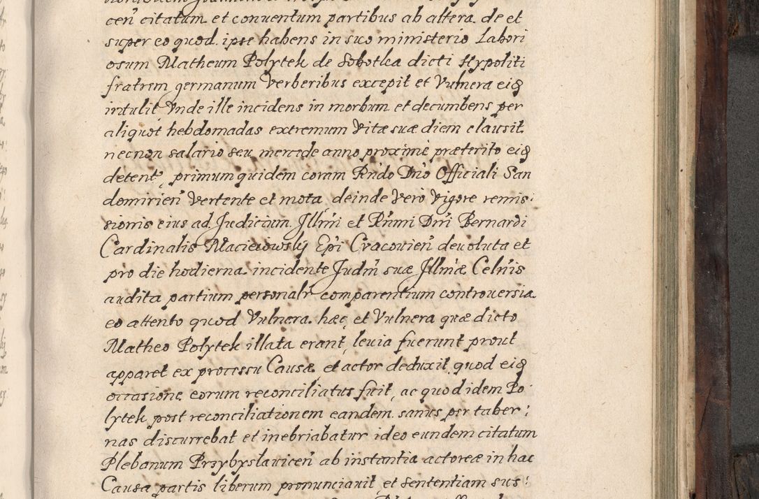 Zdjęcie nr 718 dla obiektu archiwalnego: Acta actorum, obligationum, inscriptionum, institutionum, erectionum, decretorum et generis eiusdem aliorum factorum et gestorum coram R. D. Bernardo Maciejowski, episcopo Cracoviensi per annnos 1603 - 1606 mensem Septembrem inclusive acticatorum.