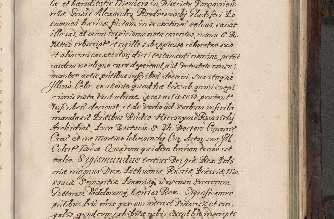 Zdjęcie nr 708 dla obiektu archiwalnego: Acta actorum, obligationum, inscriptionum, institutionum, erectionum, decretorum et generis eiusdem aliorum factorum et gestorum coram R. D. Bernardo Maciejowski, episcopo Cracoviensi per annnos 1603 - 1606 mensem Septembrem inclusive acticatorum.