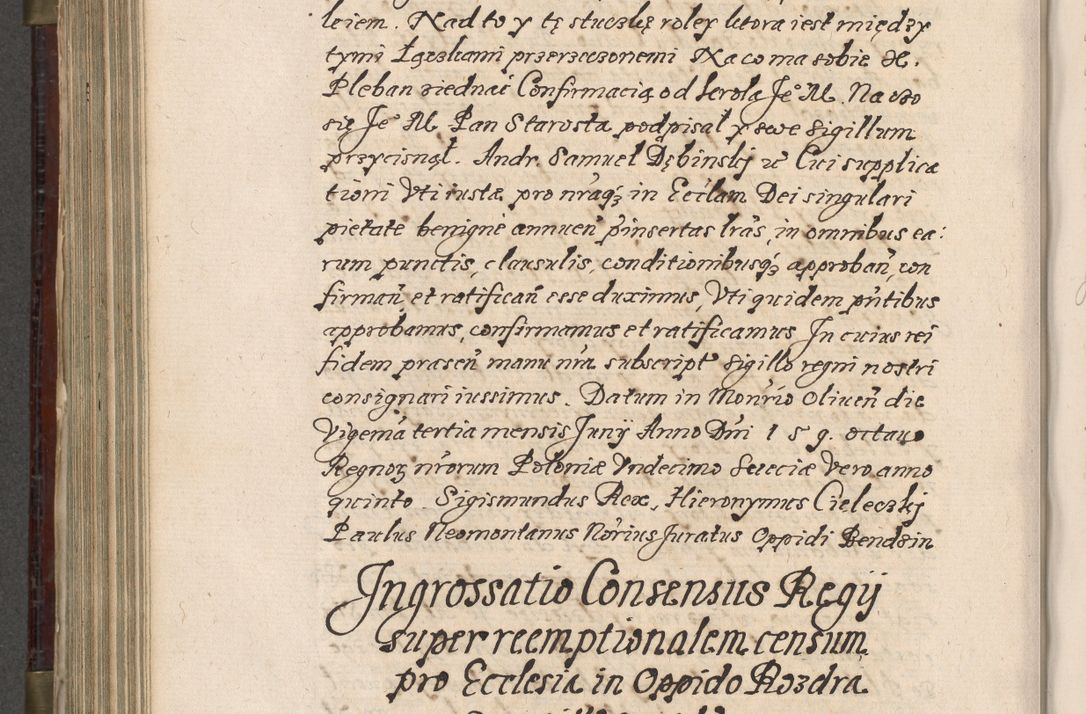 Zdjęcie nr 707 dla obiektu archiwalnego: Acta actorum, obligationum, inscriptionum, institutionum, erectionum, decretorum et generis eiusdem aliorum factorum et gestorum coram R. D. Bernardo Maciejowski, episcopo Cracoviensi per annnos 1603 - 1606 mensem Septembrem inclusive acticatorum.