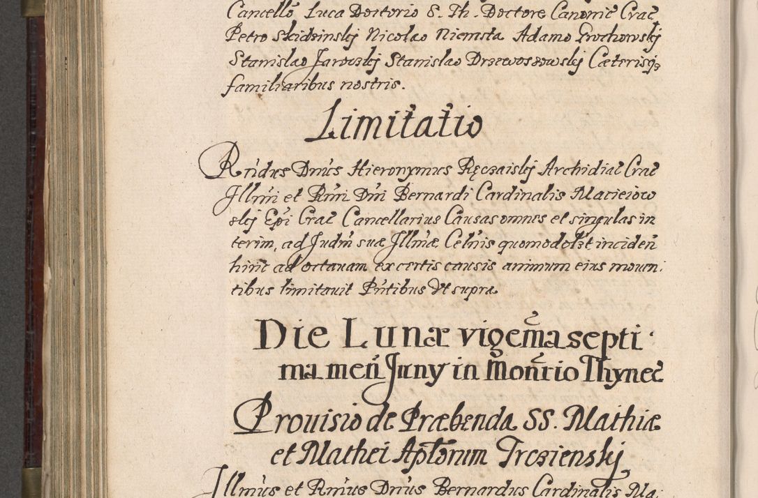 Zdjęcie nr 703 dla obiektu archiwalnego: Acta actorum, obligationum, inscriptionum, institutionum, erectionum, decretorum et generis eiusdem aliorum factorum et gestorum coram R. D. Bernardo Maciejowski, episcopo Cracoviensi per annnos 1603 - 1606 mensem Septembrem inclusive acticatorum.