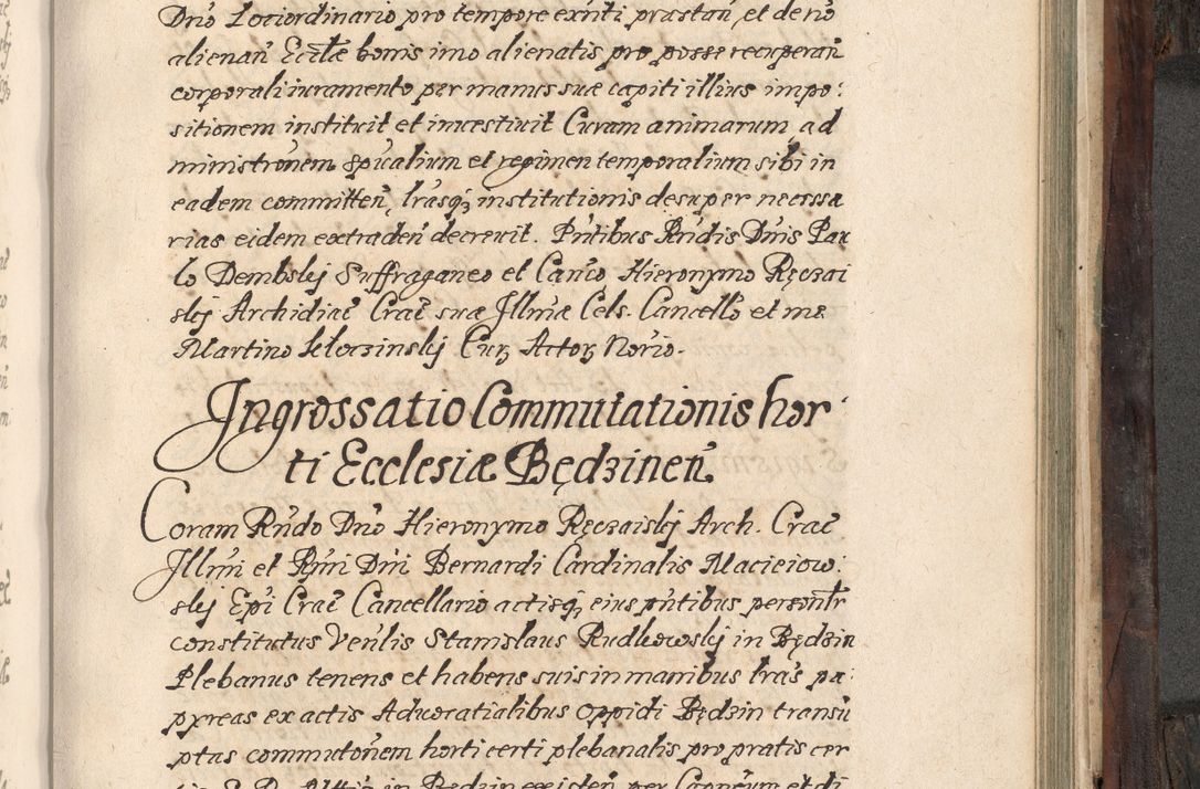 Zdjęcie nr 704 dla obiektu archiwalnego: Acta actorum, obligationum, inscriptionum, institutionum, erectionum, decretorum et generis eiusdem aliorum factorum et gestorum coram R. D. Bernardo Maciejowski, episcopo Cracoviensi per annnos 1603 - 1606 mensem Septembrem inclusive acticatorum.