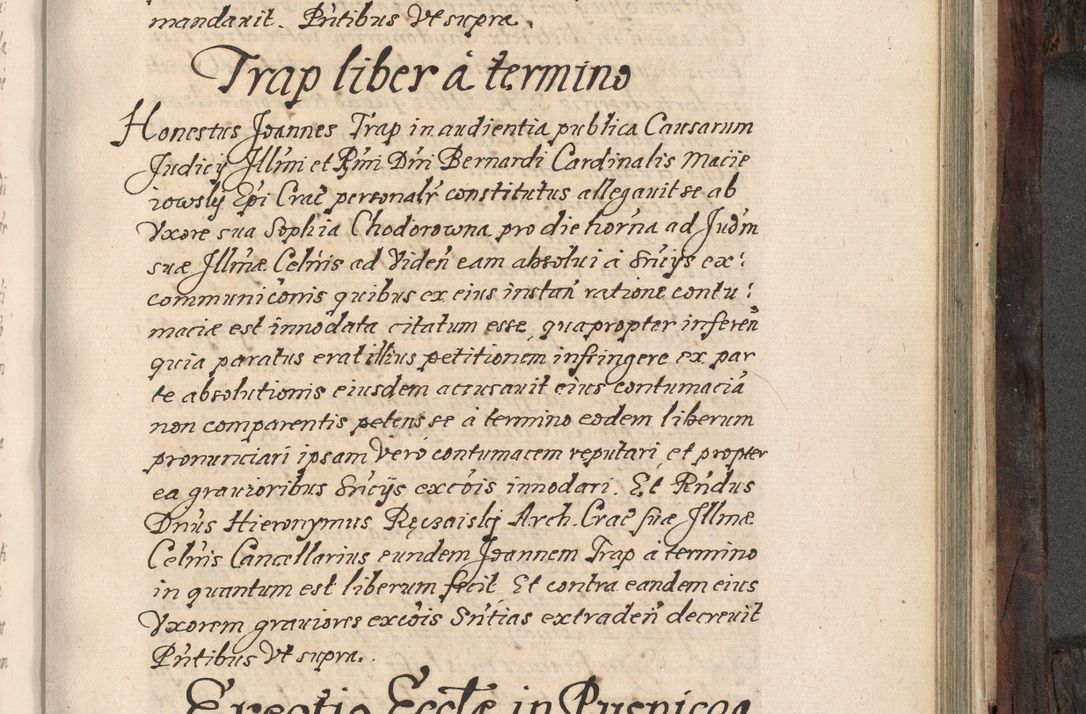 Zdjęcie nr 698 dla obiektu archiwalnego: Acta actorum, obligationum, inscriptionum, institutionum, erectionum, decretorum et generis eiusdem aliorum factorum et gestorum coram R. D. Bernardo Maciejowski, episcopo Cracoviensi per annnos 1603 - 1606 mensem Septembrem inclusive acticatorum.