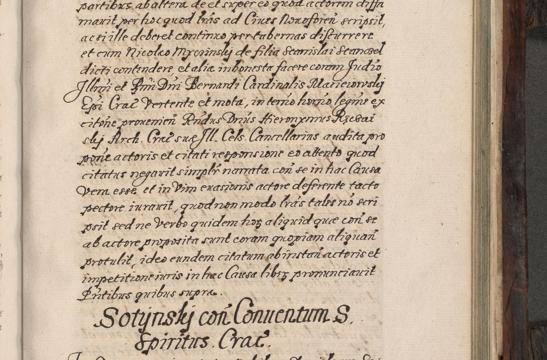Zdjęcie nr 694 dla obiektu archiwalnego: Acta actorum, obligationum, inscriptionum, institutionum, erectionum, decretorum et generis eiusdem aliorum factorum et gestorum coram R. D. Bernardo Maciejowski, episcopo Cracoviensi per annnos 1603 - 1606 mensem Septembrem inclusive acticatorum.