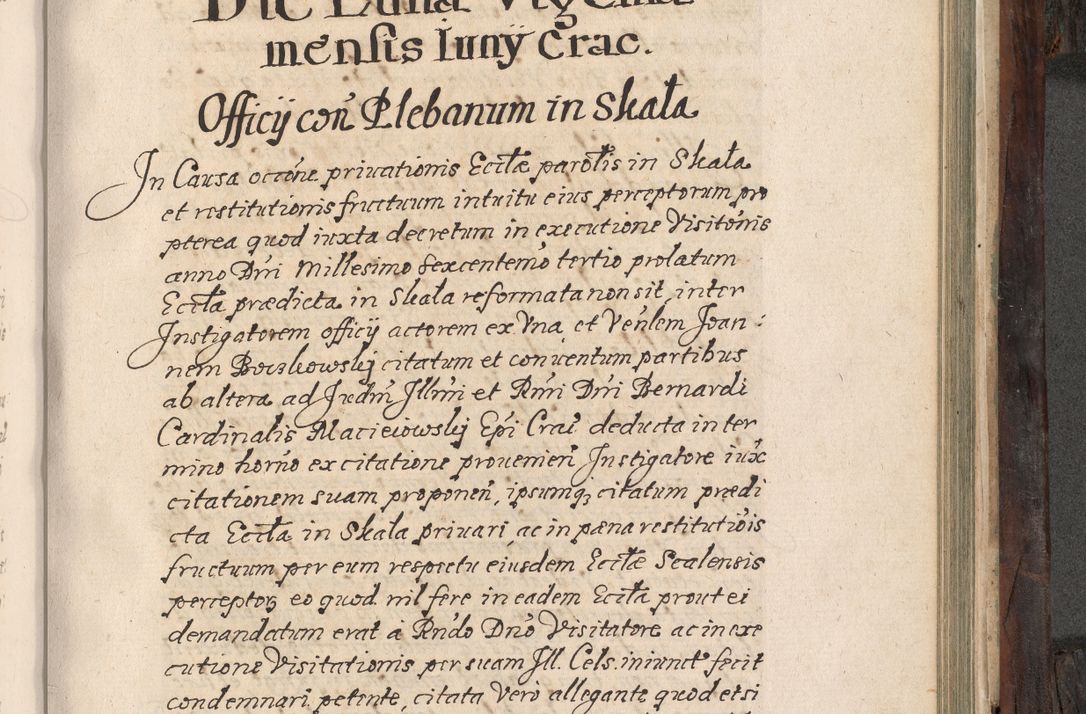 Zdjęcie nr 692 dla obiektu archiwalnego: Acta actorum, obligationum, inscriptionum, institutionum, erectionum, decretorum et generis eiusdem aliorum factorum et gestorum coram R. D. Bernardo Maciejowski, episcopo Cracoviensi per annnos 1603 - 1606 mensem Septembrem inclusive acticatorum.