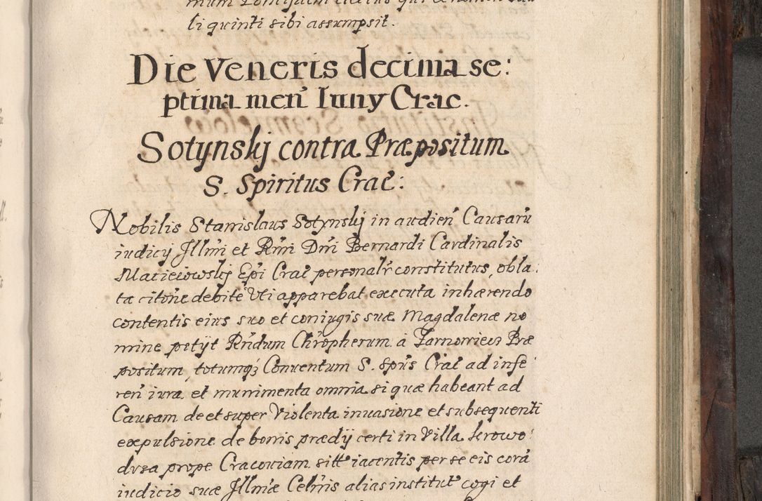 Zdjęcie nr 690 dla obiektu archiwalnego: Acta actorum, obligationum, inscriptionum, institutionum, erectionum, decretorum et generis eiusdem aliorum factorum et gestorum coram R. D. Bernardo Maciejowski, episcopo Cracoviensi per annnos 1603 - 1606 mensem Septembrem inclusive acticatorum.