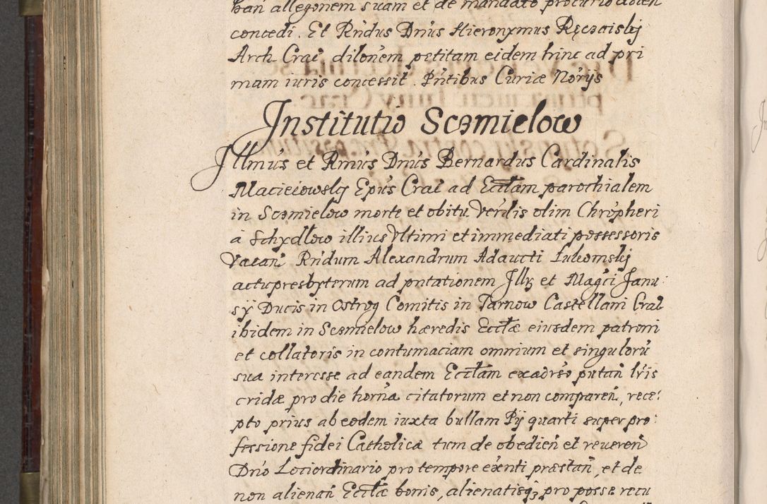Zdjęcie nr 691 dla obiektu archiwalnego: Acta actorum, obligationum, inscriptionum, institutionum, erectionum, decretorum et generis eiusdem aliorum factorum et gestorum coram R. D. Bernardo Maciejowski, episcopo Cracoviensi per annnos 1603 - 1606 mensem Septembrem inclusive acticatorum.