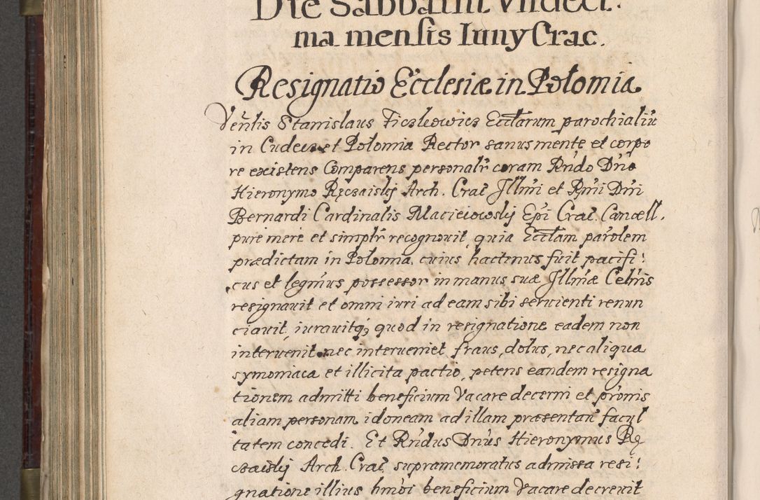 Zdjęcie nr 689 dla obiektu archiwalnego: Acta actorum, obligationum, inscriptionum, institutionum, erectionum, decretorum et generis eiusdem aliorum factorum et gestorum coram R. D. Bernardo Maciejowski, episcopo Cracoviensi per annnos 1603 - 1606 mensem Septembrem inclusive acticatorum.