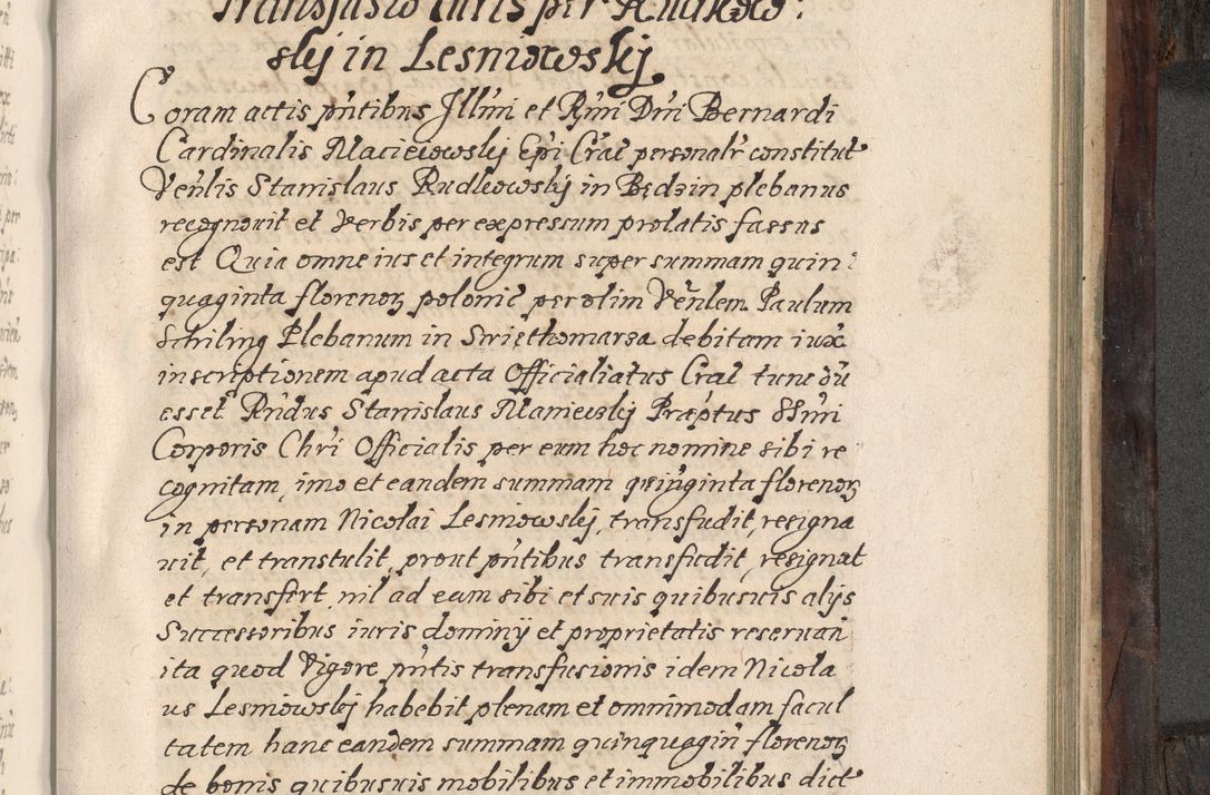 Zdjęcie nr 682 dla obiektu archiwalnego: Acta actorum, obligationum, inscriptionum, institutionum, erectionum, decretorum et generis eiusdem aliorum factorum et gestorum coram R. D. Bernardo Maciejowski, episcopo Cracoviensi per annnos 1603 - 1606 mensem Septembrem inclusive acticatorum.
