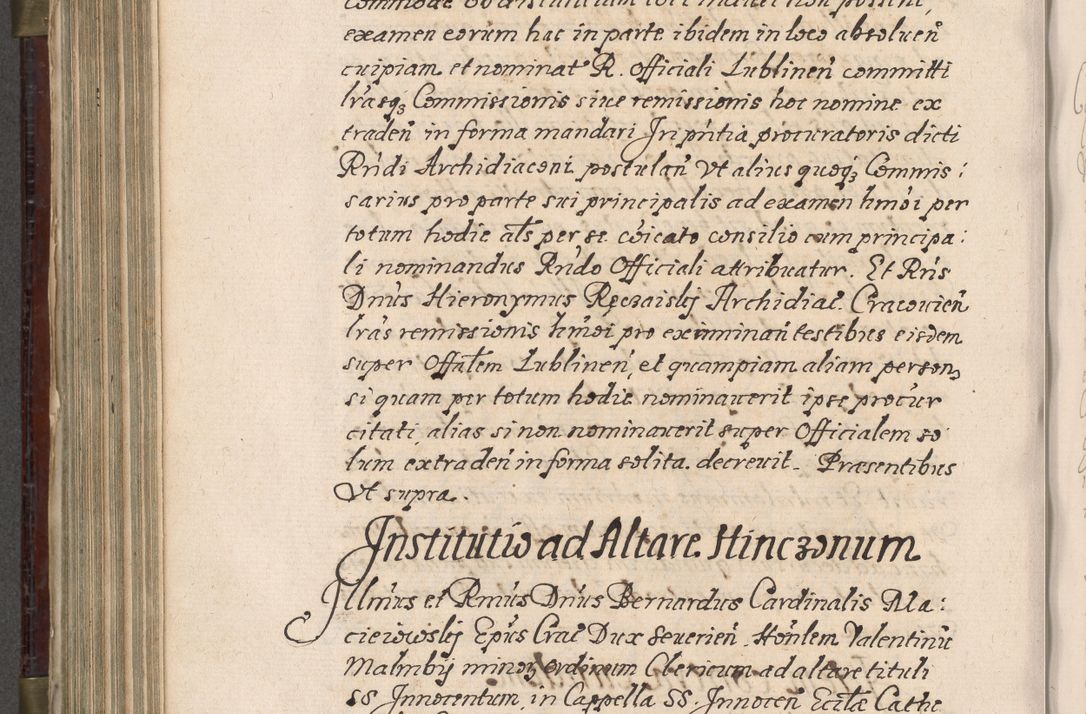 Zdjęcie nr 681 dla obiektu archiwalnego: Acta actorum, obligationum, inscriptionum, institutionum, erectionum, decretorum et generis eiusdem aliorum factorum et gestorum coram R. D. Bernardo Maciejowski, episcopo Cracoviensi per annnos 1603 - 1606 mensem Septembrem inclusive acticatorum.