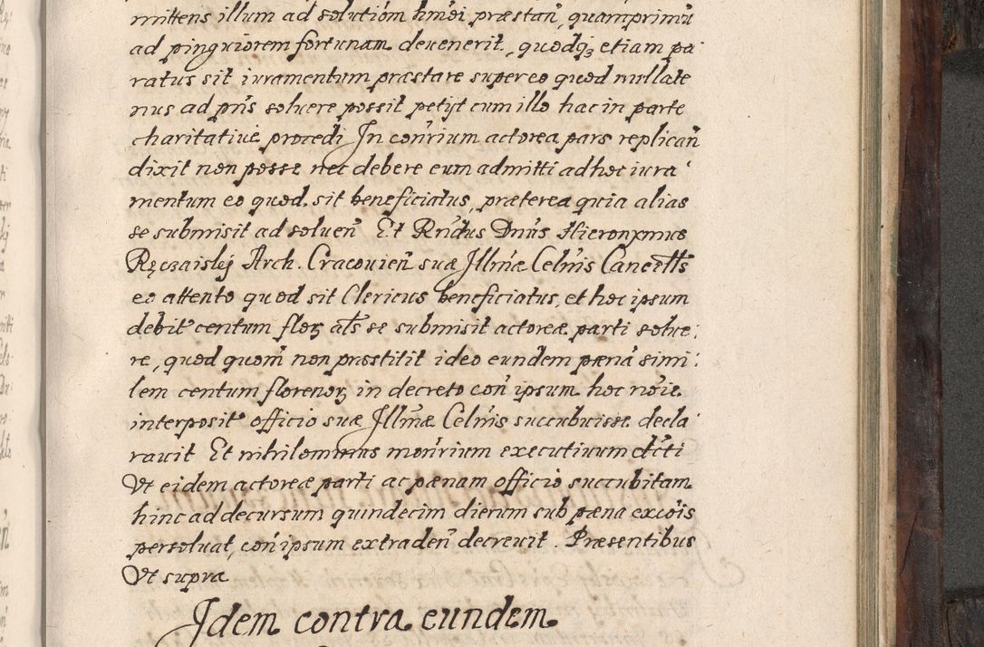 Zdjęcie nr 680 dla obiektu archiwalnego: Acta actorum, obligationum, inscriptionum, institutionum, erectionum, decretorum et generis eiusdem aliorum factorum et gestorum coram R. D. Bernardo Maciejowski, episcopo Cracoviensi per annnos 1603 - 1606 mensem Septembrem inclusive acticatorum.