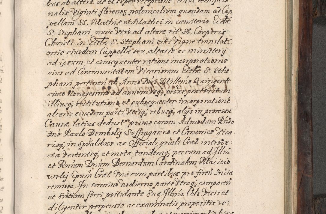 Zdjęcie nr 674 dla obiektu archiwalnego: Acta actorum, obligationum, inscriptionum, institutionum, erectionum, decretorum et generis eiusdem aliorum factorum et gestorum coram R. D. Bernardo Maciejowski, episcopo Cracoviensi per annnos 1603 - 1606 mensem Septembrem inclusive acticatorum.