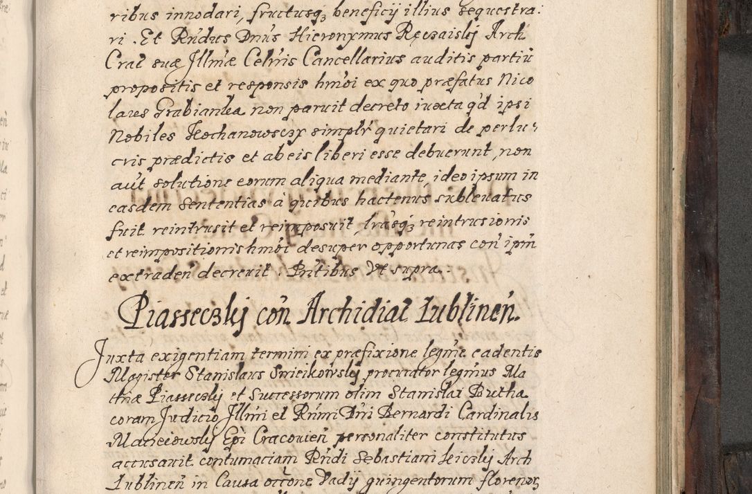 Zdjęcie nr 670 dla obiektu archiwalnego: Acta actorum, obligationum, inscriptionum, institutionum, erectionum, decretorum et generis eiusdem aliorum factorum et gestorum coram R. D. Bernardo Maciejowski, episcopo Cracoviensi per annnos 1603 - 1606 mensem Septembrem inclusive acticatorum.