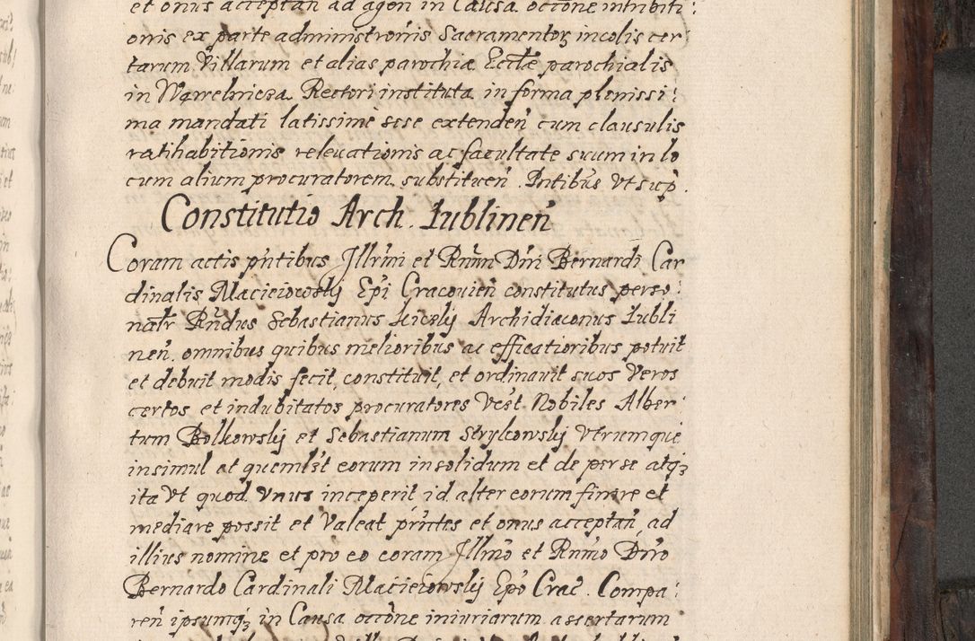 Zdjęcie nr 658 dla obiektu archiwalnego: Acta actorum, obligationum, inscriptionum, institutionum, erectionum, decretorum et generis eiusdem aliorum factorum et gestorum coram R. D. Bernardo Maciejowski, episcopo Cracoviensi per annnos 1603 - 1606 mensem Septembrem inclusive acticatorum.