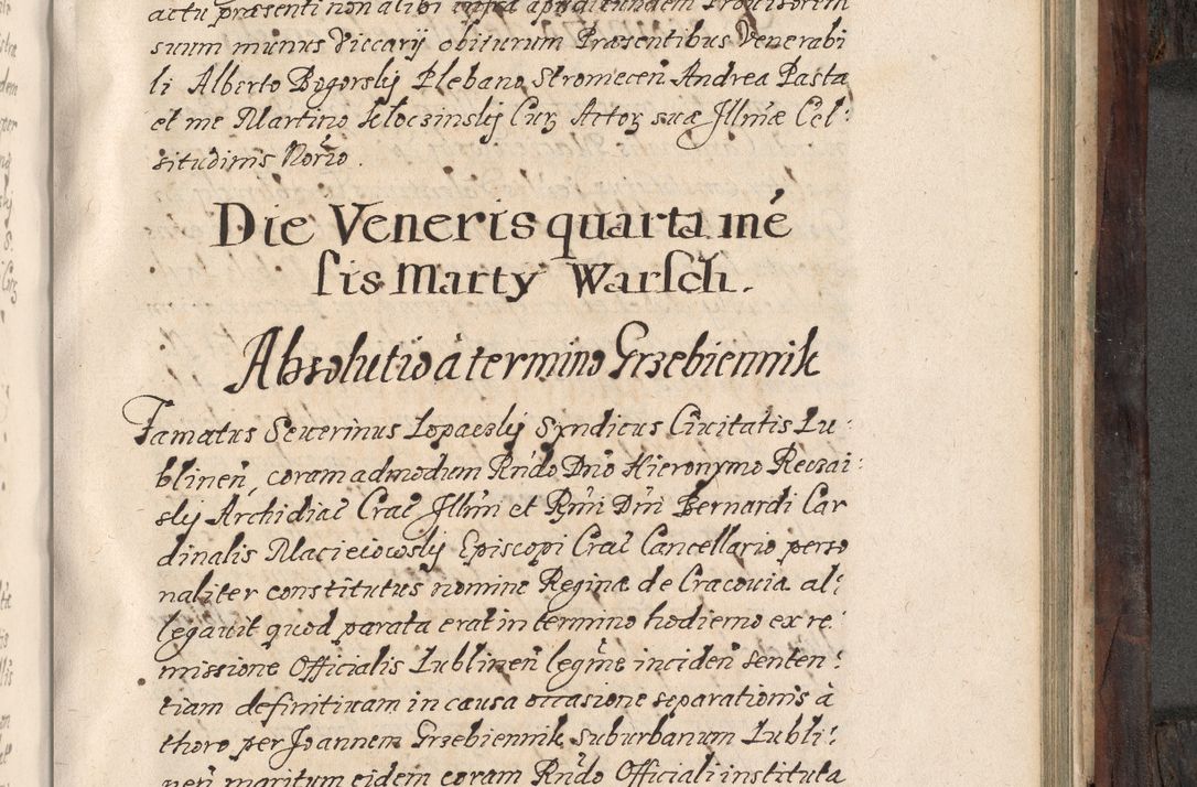 Zdjęcie nr 636 dla obiektu archiwalnego: Acta actorum, obligationum, inscriptionum, institutionum, erectionum, decretorum et generis eiusdem aliorum factorum et gestorum coram R. D. Bernardo Maciejowski, episcopo Cracoviensi per annnos 1603 - 1606 mensem Septembrem inclusive acticatorum.