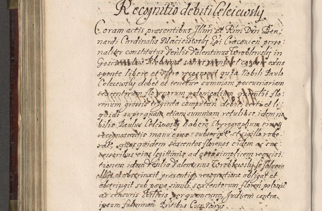 Zdjęcie nr 637 dla obiektu archiwalnego: Acta actorum, obligationum, inscriptionum, institutionum, erectionum, decretorum et generis eiusdem aliorum factorum et gestorum coram R. D. Bernardo Maciejowski, episcopo Cracoviensi per annnos 1603 - 1606 mensem Septembrem inclusive acticatorum.