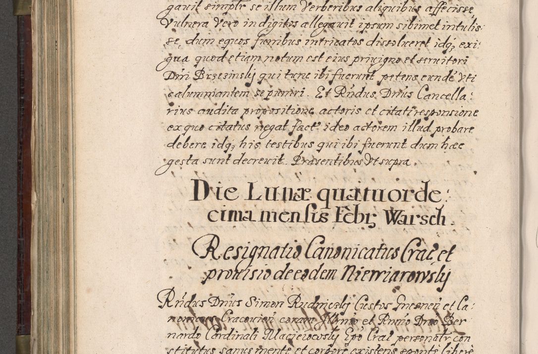 Zdjęcie nr 631 dla obiektu archiwalnego: Acta actorum, obligationum, inscriptionum, institutionum, erectionum, decretorum et generis eiusdem aliorum factorum et gestorum coram R. D. Bernardo Maciejowski, episcopo Cracoviensi per annnos 1603 - 1606 mensem Septembrem inclusive acticatorum.