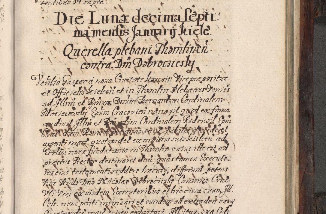 Zdjęcie nr 628 dla obiektu archiwalnego: Acta actorum, obligationum, inscriptionum, institutionum, erectionum, decretorum et generis eiusdem aliorum factorum et gestorum coram R. D. Bernardo Maciejowski, episcopo Cracoviensi per annnos 1603 - 1606 mensem Septembrem inclusive acticatorum.