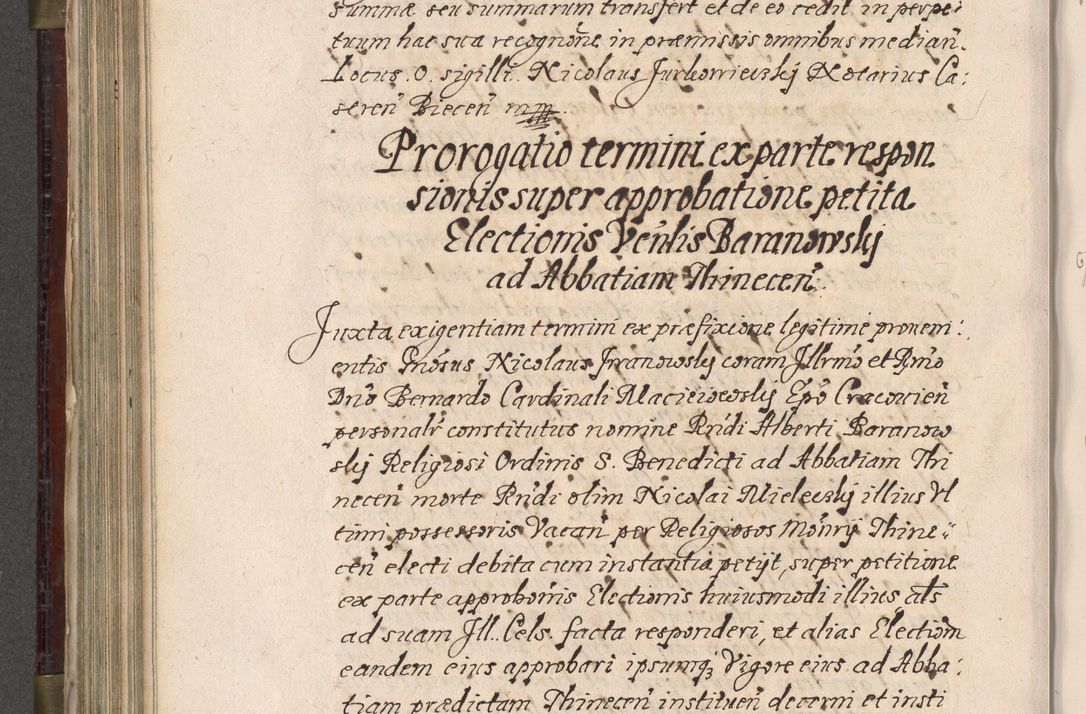 Zdjęcie nr 627 dla obiektu archiwalnego: Acta actorum, obligationum, inscriptionum, institutionum, erectionum, decretorum et generis eiusdem aliorum factorum et gestorum coram R. D. Bernardo Maciejowski, episcopo Cracoviensi per annnos 1603 - 1606 mensem Septembrem inclusive acticatorum.