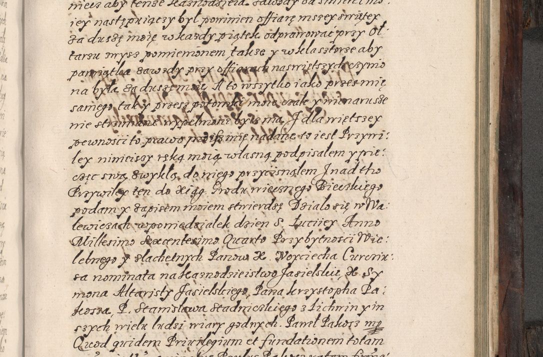 Zdjęcie nr 626 dla obiektu archiwalnego: Acta actorum, obligationum, inscriptionum, institutionum, erectionum, decretorum et generis eiusdem aliorum factorum et gestorum coram R. D. Bernardo Maciejowski, episcopo Cracoviensi per annnos 1603 - 1606 mensem Septembrem inclusive acticatorum.