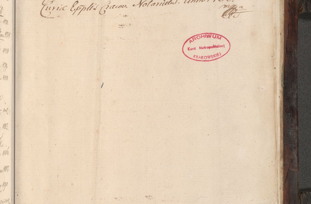 Zdjęcie nr 1040 dla obiektu archiwalnego: Acta actorum, obligationum, inscriptionum, institutionum, erectionum, decretorum et generis eiusdem aliorum factorum et gestorum coram R. D. Bernardo Maciejowski, episcopo Cracoviensi per annnos 1603 - 1606 mensem Septembrem inclusive acticatorum.