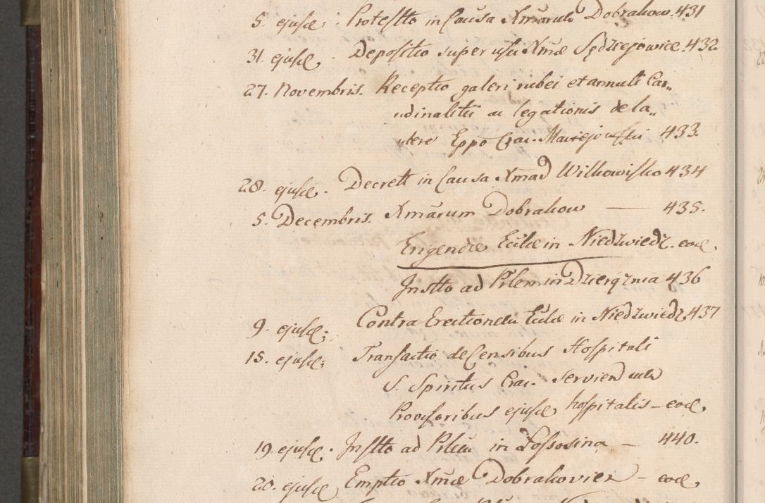 Zdjęcie nr 1037 dla obiektu archiwalnego: Acta actorum, obligationum, inscriptionum, institutionum, erectionum, decretorum et generis eiusdem aliorum factorum et gestorum coram R. D. Bernardo Maciejowski, episcopo Cracoviensi per annnos 1603 - 1606 mensem Septembrem inclusive acticatorum.