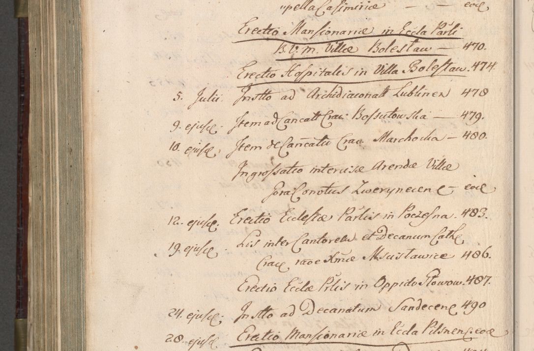 Zdjęcie nr 1039 dla obiektu archiwalnego: Acta actorum, obligationum, inscriptionum, institutionum, erectionum, decretorum et generis eiusdem aliorum factorum et gestorum coram R. D. Bernardo Maciejowski, episcopo Cracoviensi per annnos 1603 - 1606 mensem Septembrem inclusive acticatorum.